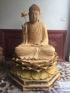 Tượng Phật THÍCH CA MÂU NI Do xưởng gỗ Cường Phong tạc