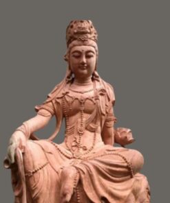 Tượng Phật Bà Quan Âm Tự Tại Gỗ Hương Đá