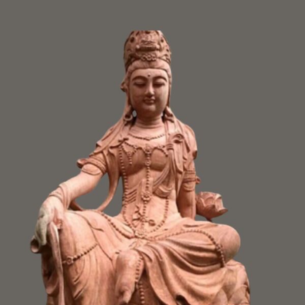 Tượng Phật Bà Quan Âm Tự Tại Gỗ Hương Đá