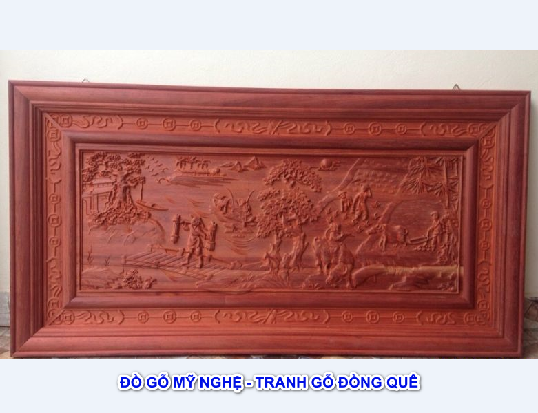 Hướng dẫn cách treo tranh gỗ Đồng Quê chuẩn phong thuỷ - Điêu khắc Tượng gỗ Mỹ nghệ